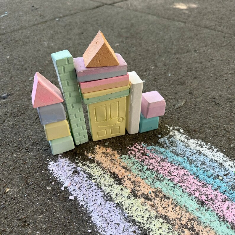 TWEE Castle Handmade Sidewalk Chalk Ecofriendly, Nontoxic, Kids Gift