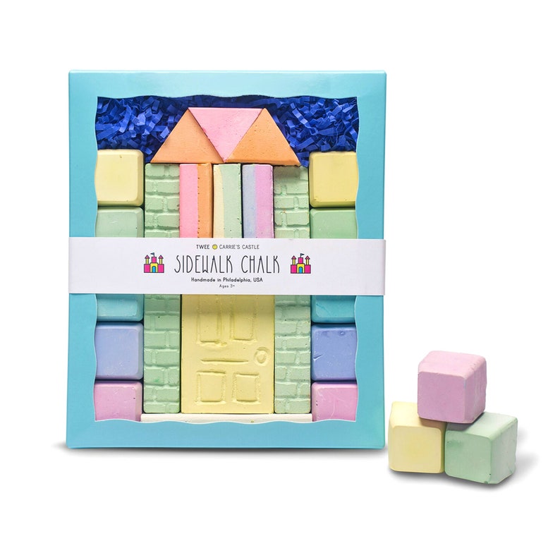 TWEE Castle Handmade Sidewalk Chalk Ecofriendly, Nontoxic, Kids Gift