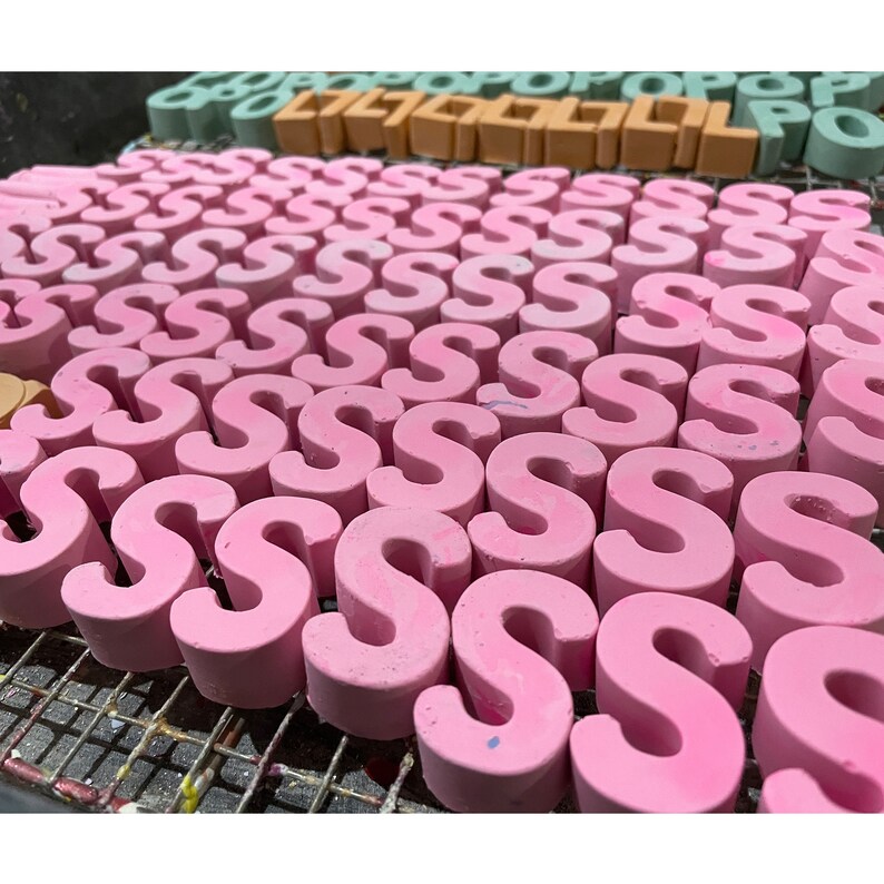 TWEE Alphabet Handmade Sidewalk Chalk Ecofriendly, Nontoxic, Kids