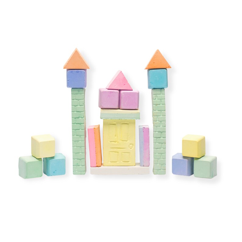 TWEE Castle Handmade Sidewalk Chalk Ecofriendly, Nontoxic, Kids Gift