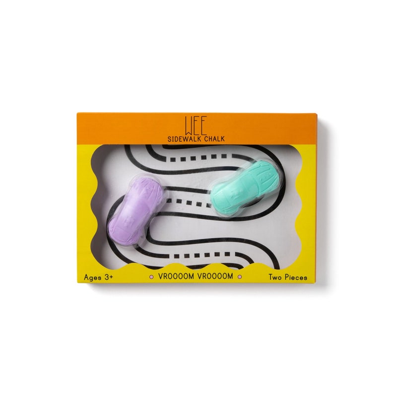 Wee Vroooom Sidewalk Chalk Eco Friendly, Nontoxic, Kids Gift, Present