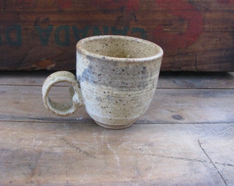 Small Finger One CeramicEtsy Mug Fancy Handle Handmade QdtxshrC