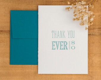 Thank You Ever So Card -- Letterpress Goods