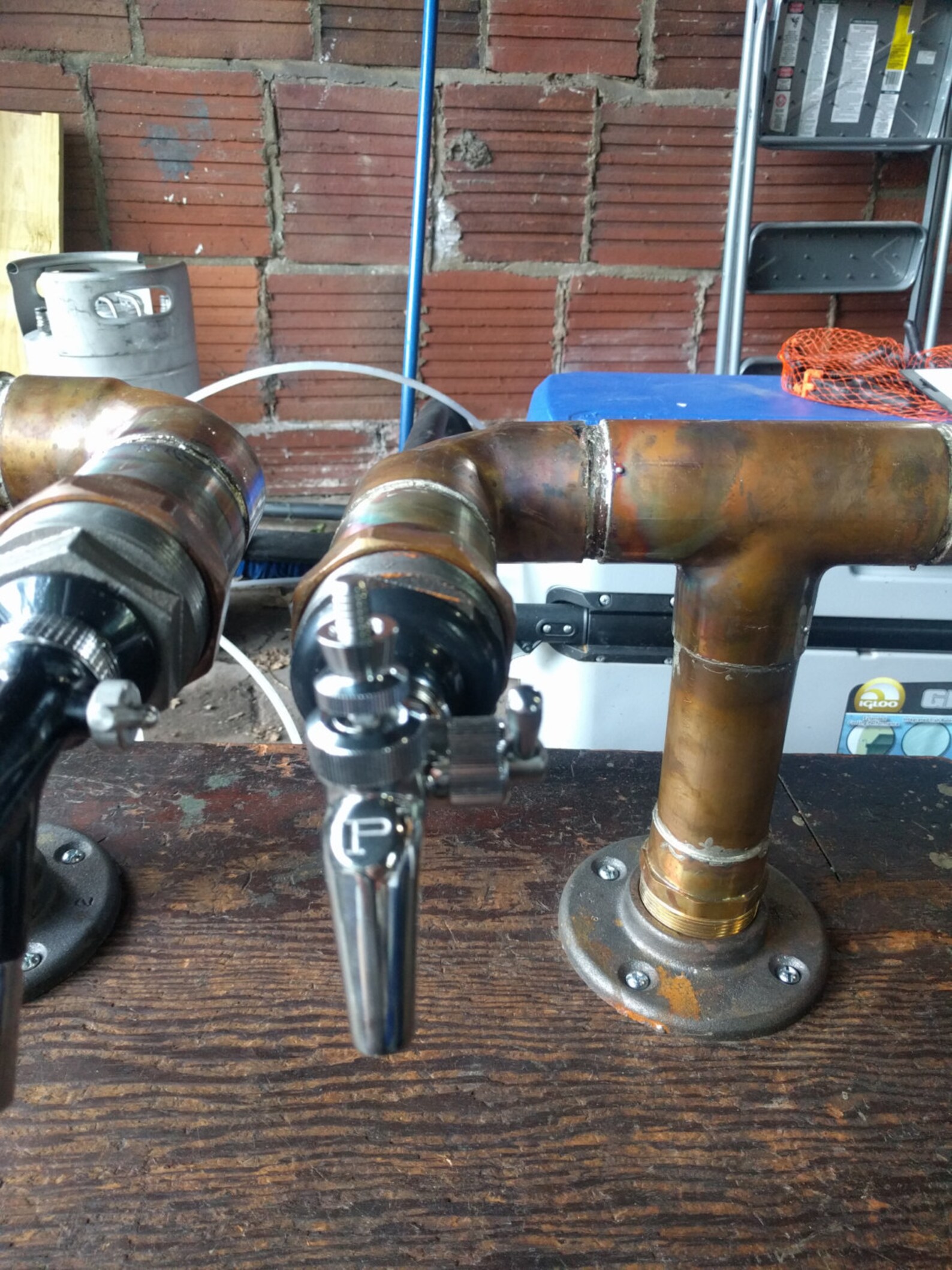 Copper Draft Beer Tap Tower Etsy