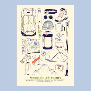 poster illustration Mountain Adventure