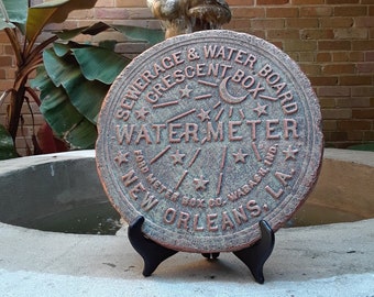 New Orleans Water Meter Cover - Verdigris - Antique Copper
