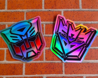Transformers Holographic Stickers - G1 HoloRub Inspired