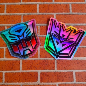 Transformers Holographic Stickers - G1 HoloRub Inspired
