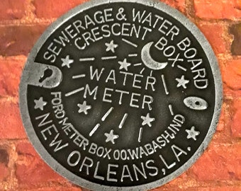 New Orleans Water Meter VINYL STICKER - Waterproof, Weatherproof, U/V Resistant, Indoor/Outdoor Use FREE Shipping