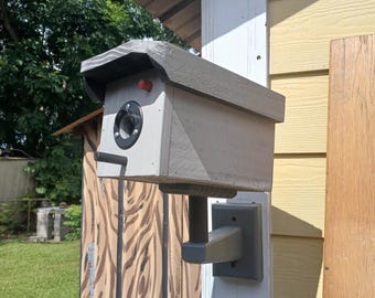 Handmade "Security Camera" Birdhouse