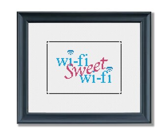 Wifi Sweet Wifi Cross Stitch Pattern