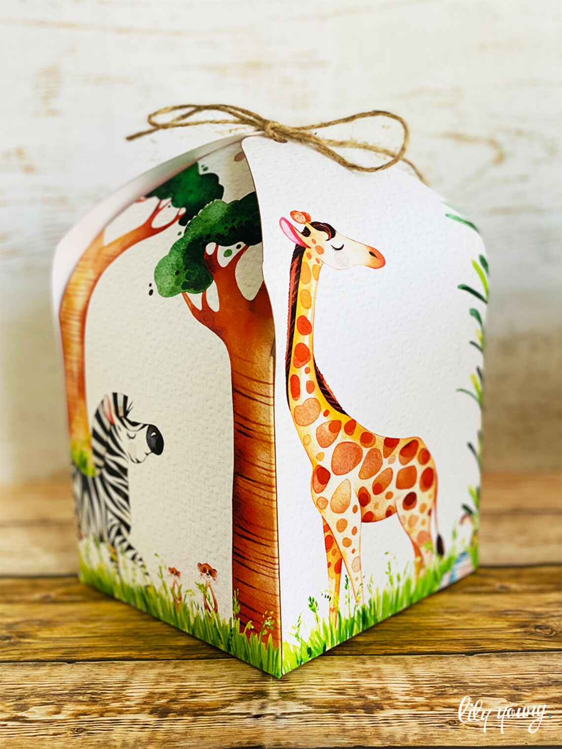 Pack of 24 Safari Themed Party Box/jungle Theme/jungle Etsy