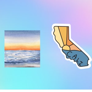 California Sticker Pack, San Diego Vinyl Stickers, Laptop Stickers, Sticker, California Vinyl Sticker, State, California Laptop Sticker