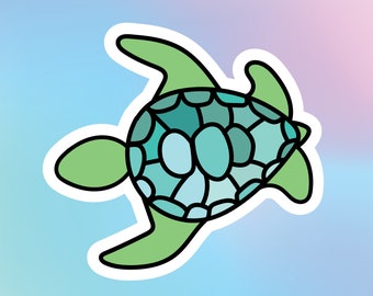 Hawaii Sea Turtle Sticker, Hawaii Sticker, Laptop Sticker, Water Bottle Sticker, Sticker, Stickers