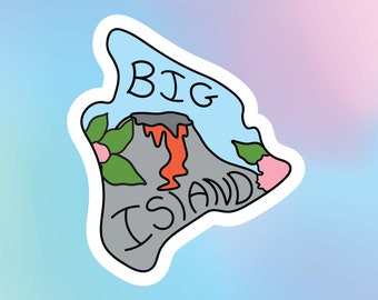 Hawaii Sticker, Big Island Sticker, Big Island Sticker, Hawaii, Stickers,