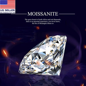 3.5 ct 100% Pass Diamond Tester D Color Round Cut VVS1 Moissanite Stone w/Certificate