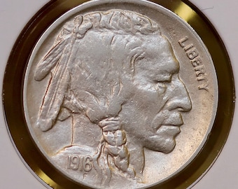 1916 D Buffalo Nickel - Gem BU / MS / UNC