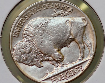 1916 D Buffalo Nickel - Gem BU+ / MS / UNC - Rotated Dies / 35 Degrees