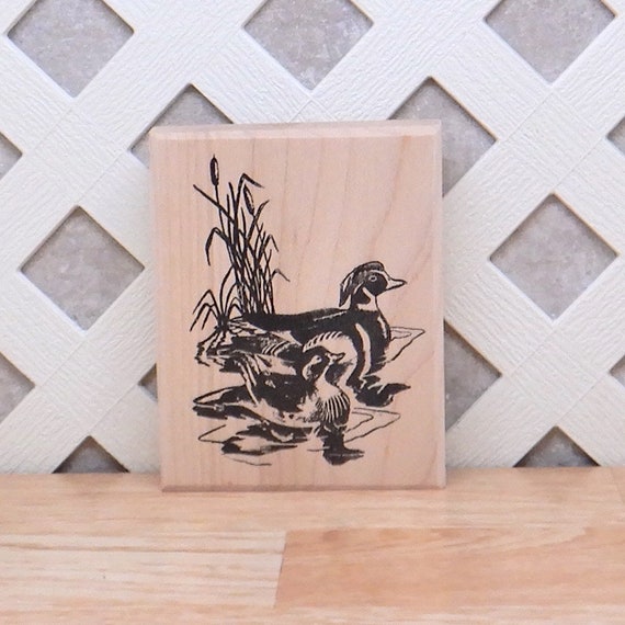 Lone Duck Rubber Stamp Wood Mounted SUT D1681BIR
