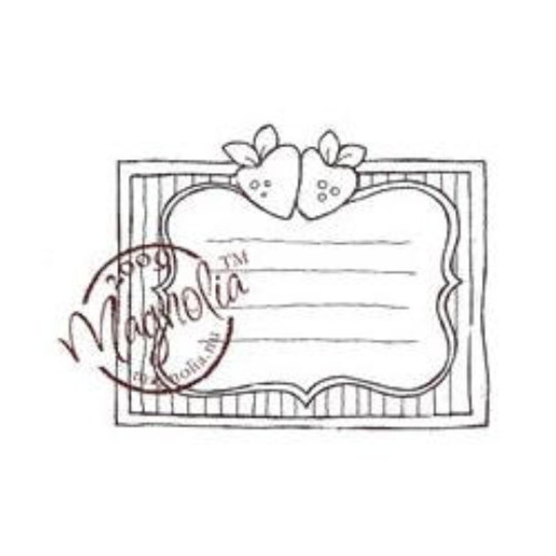 Fruit Label Scrapbooking #AY09-090828020-1 EZ Mount Stamp Magnolia Rubber Stamp Cling Unmounted Rubber Stamp Cardmaking Cling Stamp