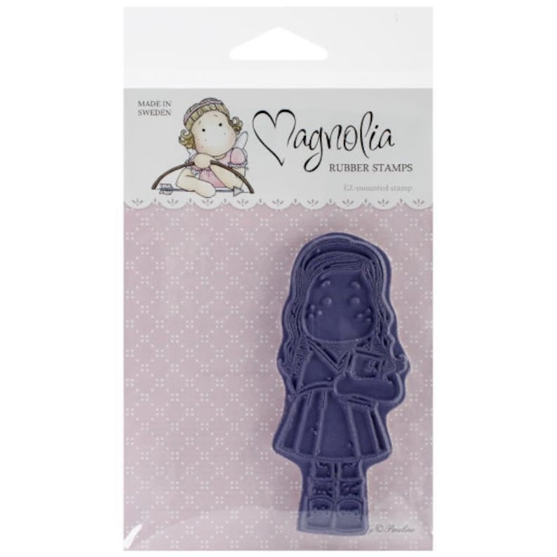 Scrapbooking #SC08-080729036-1 Tilda with Slate EZ Mount Stamp Unmounted Rubber Stamp Magnolia Rubber Stamp Cling Cardmaking Cling