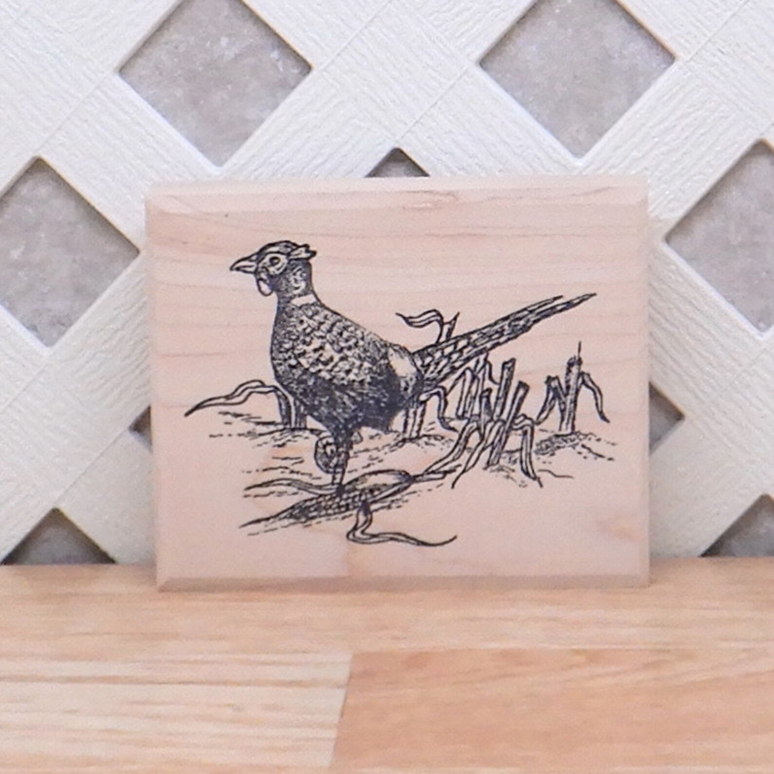 Pheasant Rubber Stamp Wood Mounted / SUT G652 Etsy
