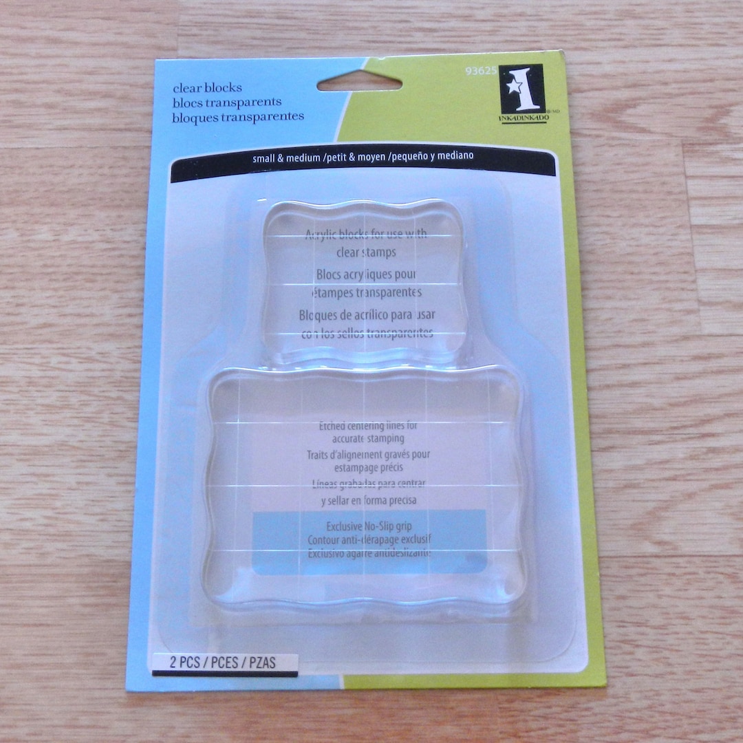 Rubber Stamp Cling Mounting Block Card Making Stamping Block Etsy