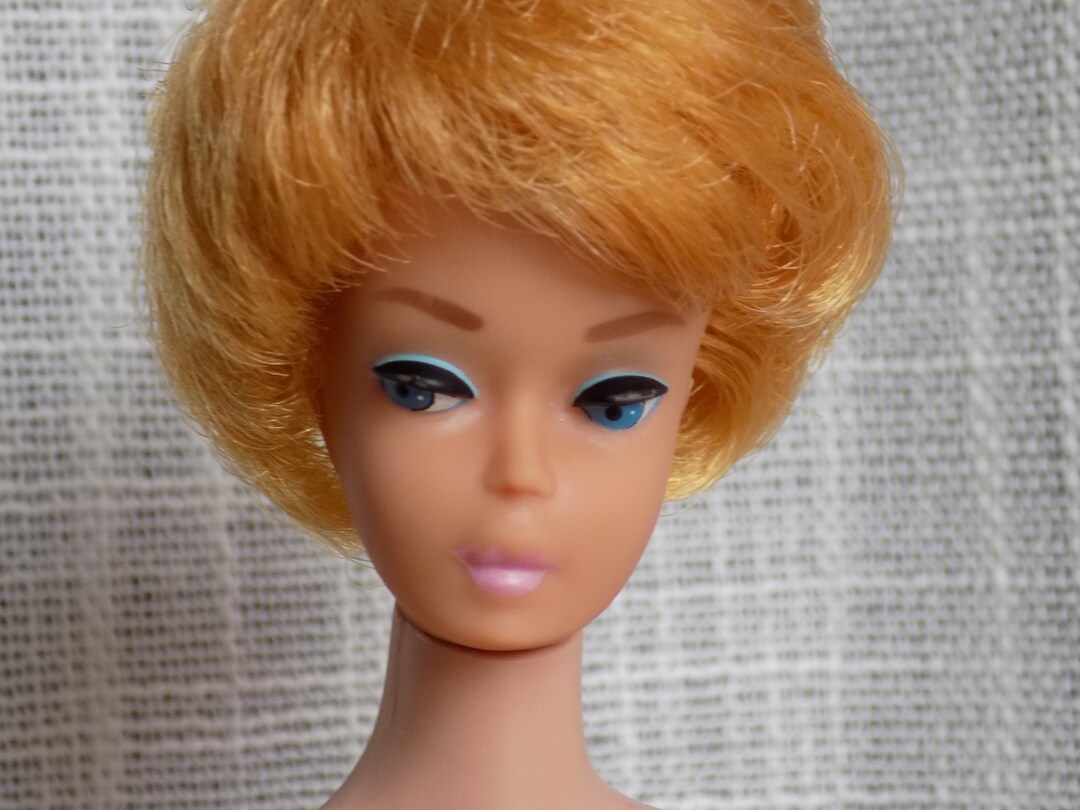 Barbie Blond Bubble Head 1960 Bubble Gum Lips Orig Doll Etsy