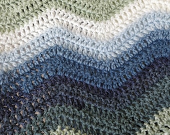 Zig Zag Crochet Blanket Pattern - Wave Pattern - Chevron Pattern