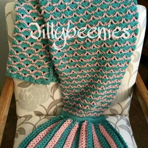 Jillybeenies Mermaid Tail Blanket PATTERN
