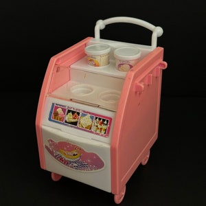 1998 Cooking Magic Sweet Treats Shop Ice Cream Cart #67745 Barbie Cooking Magic, Barbie Ice Cream Cart