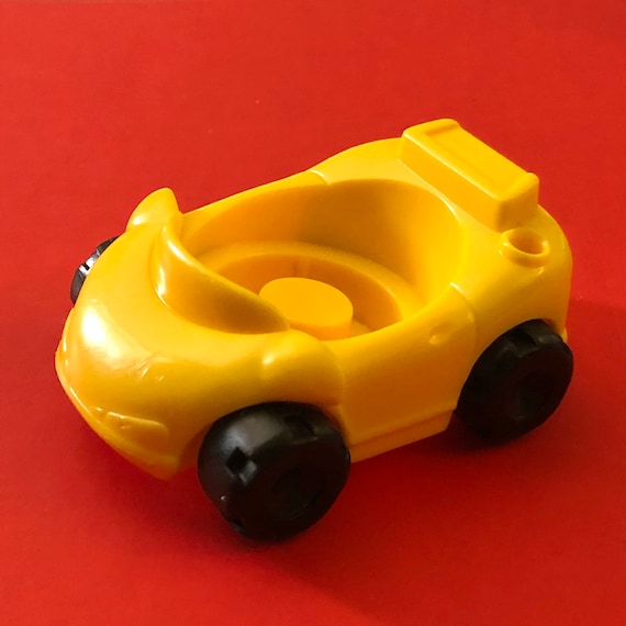 Yellow Fisher Price Chunky Little People Car 1995 Fisher Price