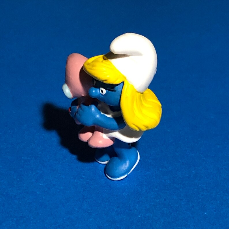 Smurfette & Baby Smurf 20192 Smurf Figurines 1980's Smurf Figures