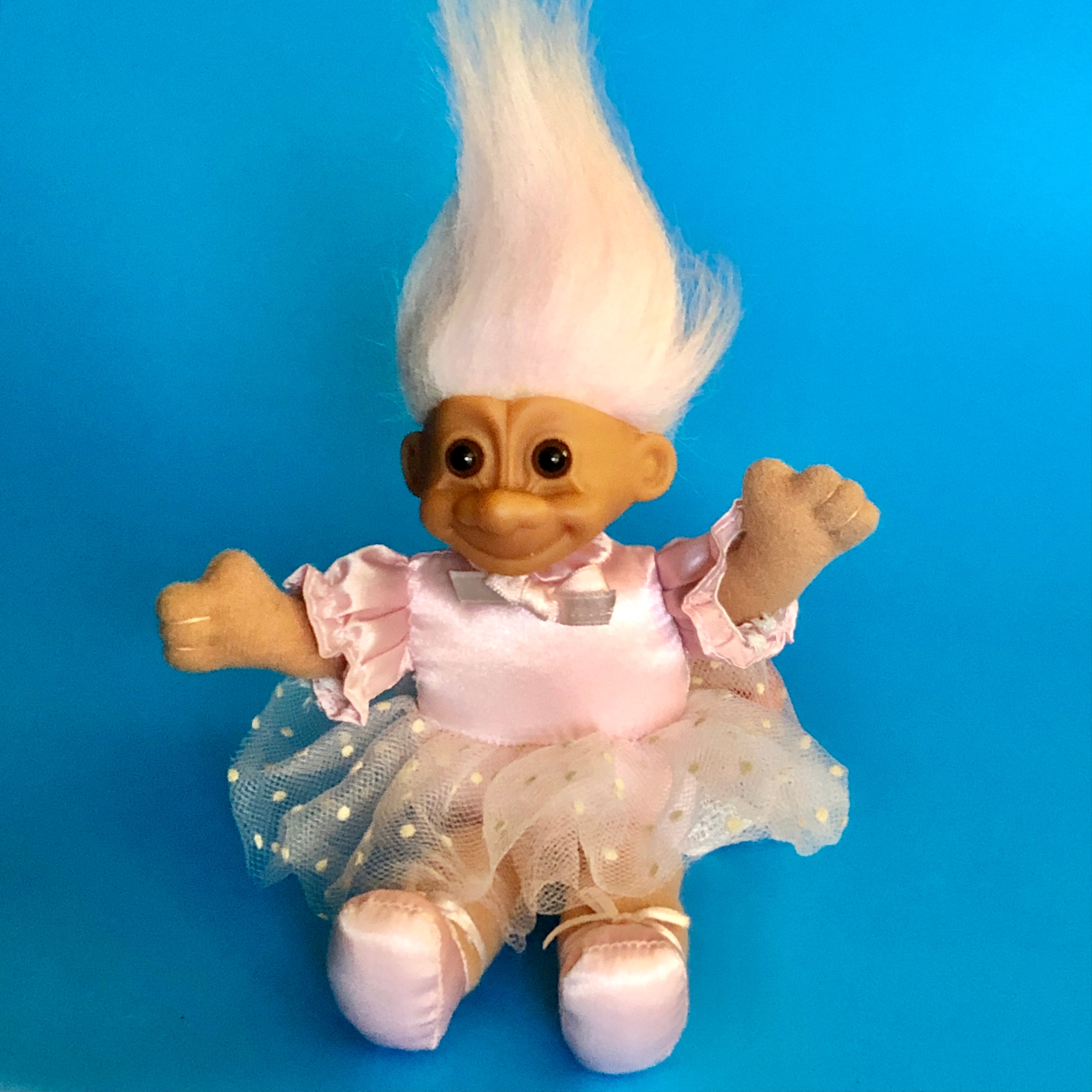 Vintage Girl Troll Doll Ballerina Pink Tutu Dress Troll with -  Portugal