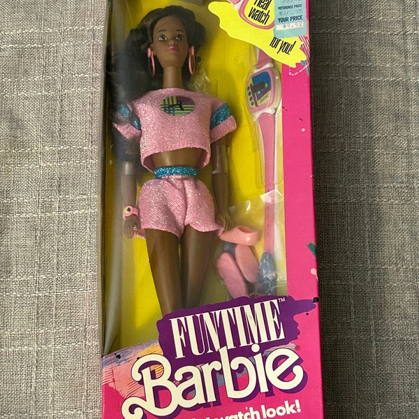 1986 Funtime Barbie NRFB AA Funtime Barbie Doll BNIB #1739 Superstar Era 1980s Barbie Doll