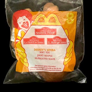 1998 Lion King II Simba Plush Toy - McDonald&#39;s Happy Meal Collectible