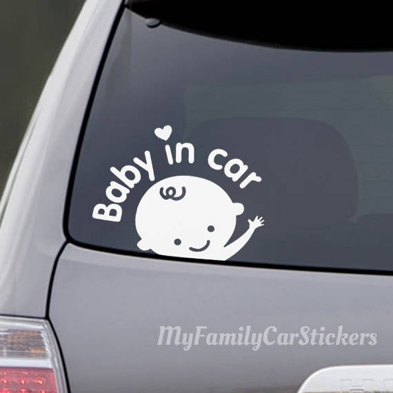 Baby On Board Decal Baby in Car Sticker Baby on board car Etsy