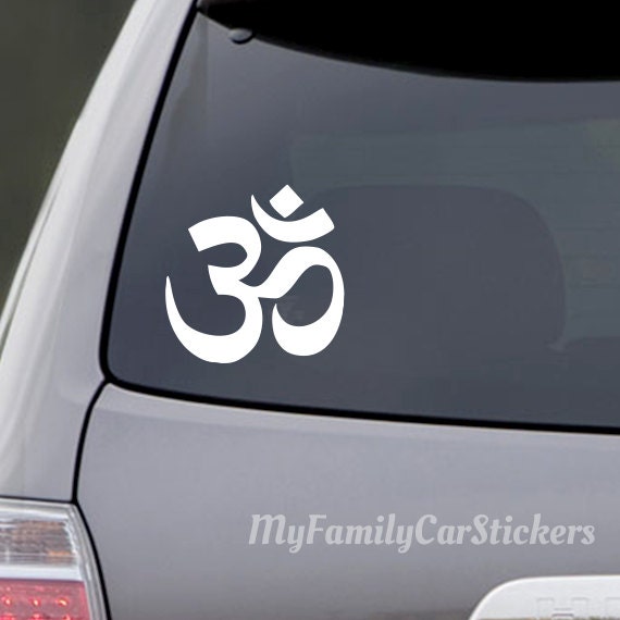 Yoga Om Car Decal - Om Yoga Car Decal - Om Sticker - Yoga Sticker - Y…