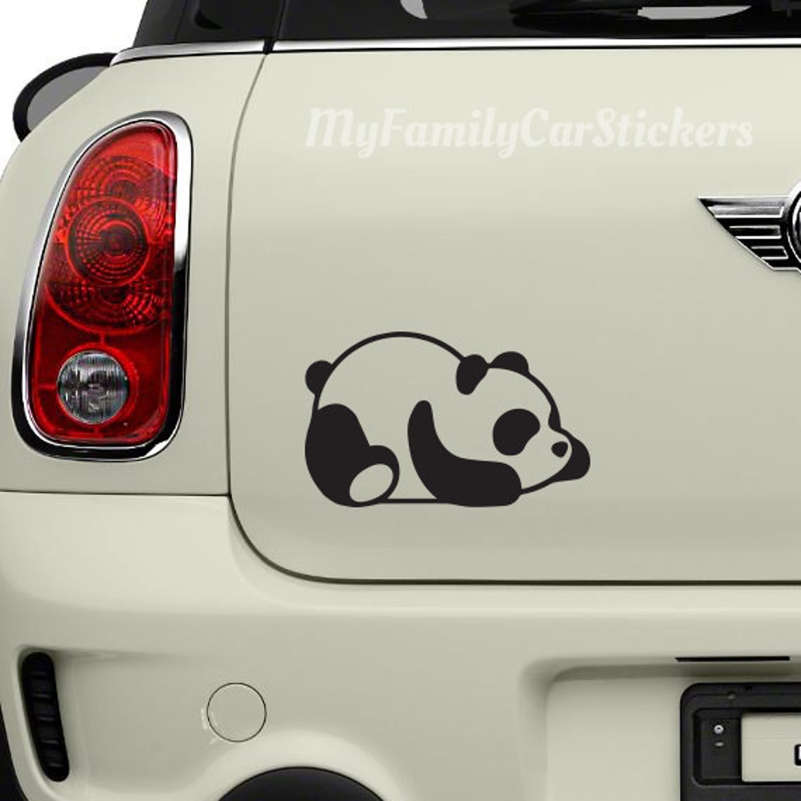 Panda Vinyl Decal Sticker Panda Car Decal Laptop Sticker Etsy