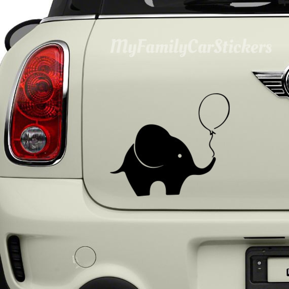 Elephant Vinyl Decal Elephant Sticker Elephant Car Decal Etsy