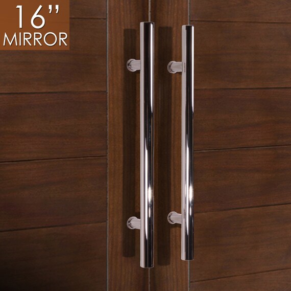 Pull Push Handles For Entrance Entry Front Door Mirror Finish Storefront Door Commercial Entry Gate And Office Door Ladder Style