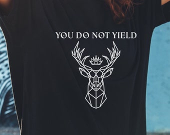 você não rende o design de Digitas da camisa | Trono de Vidro, Bookish, BookTok, TOG Merch, Design de camisetas, Aelin, Terrasen, Fireheart