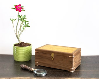 Walnut Box with Resin