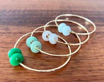 Jade & Crystal Gems Bangles