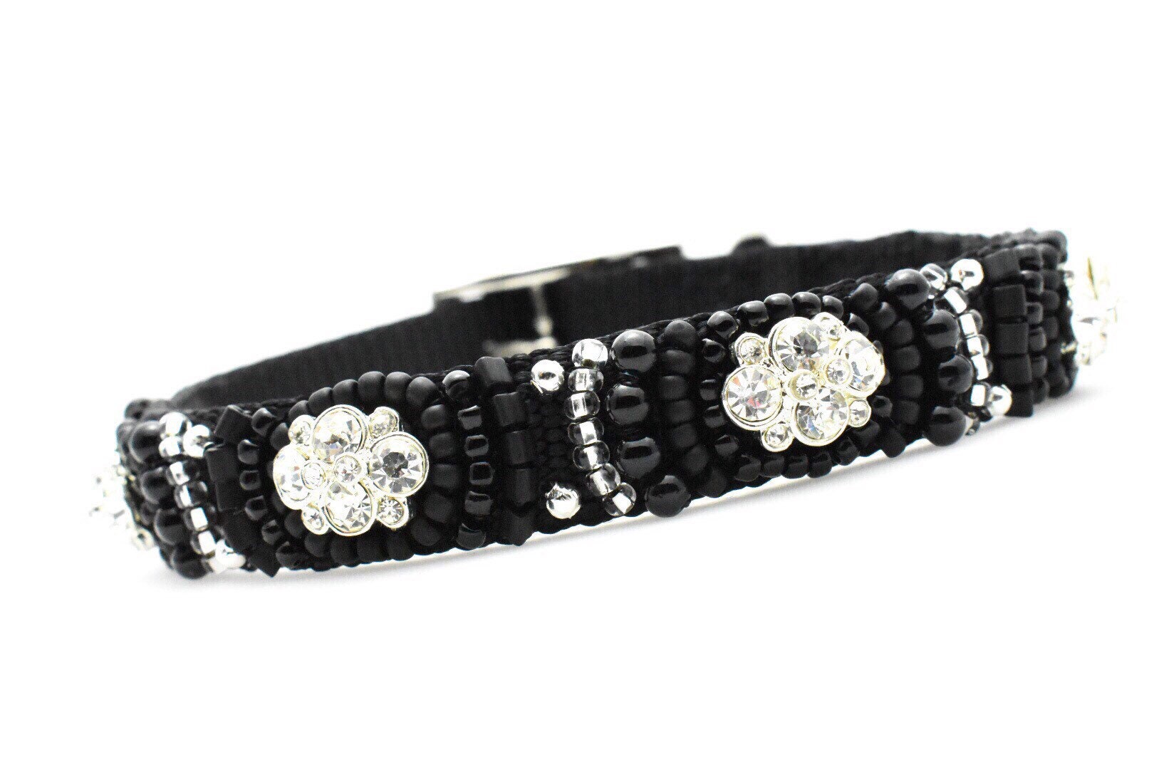 Fancy Dog Collar Diamond Dog Collar Beaded Dog Collar Etsy