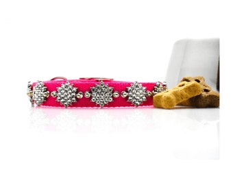 Fancy Rhinestone Collar for Dog, Bling Dog Jewelry, Luxury Custom Dog Collar, Pet Couture, Diamond Beaded Dog Collar, Dog Bling