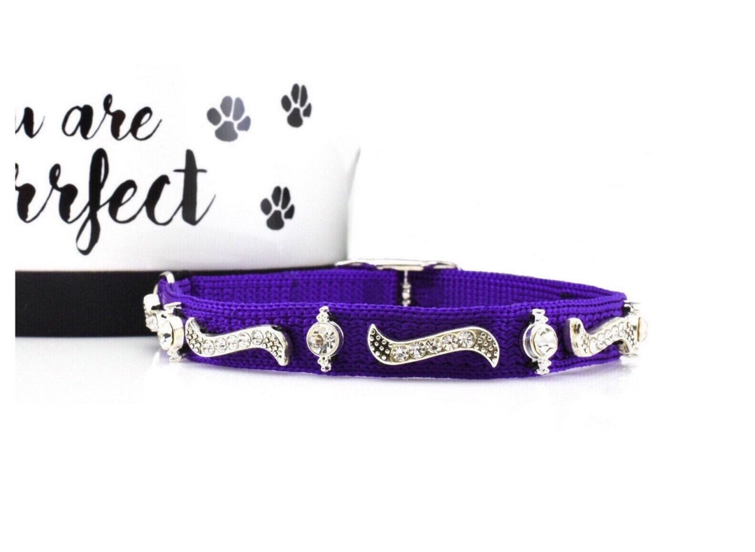 Fancy Dog Collar, Rhinestone Tiny Dog Collar, Collar, Bling Extra Small
