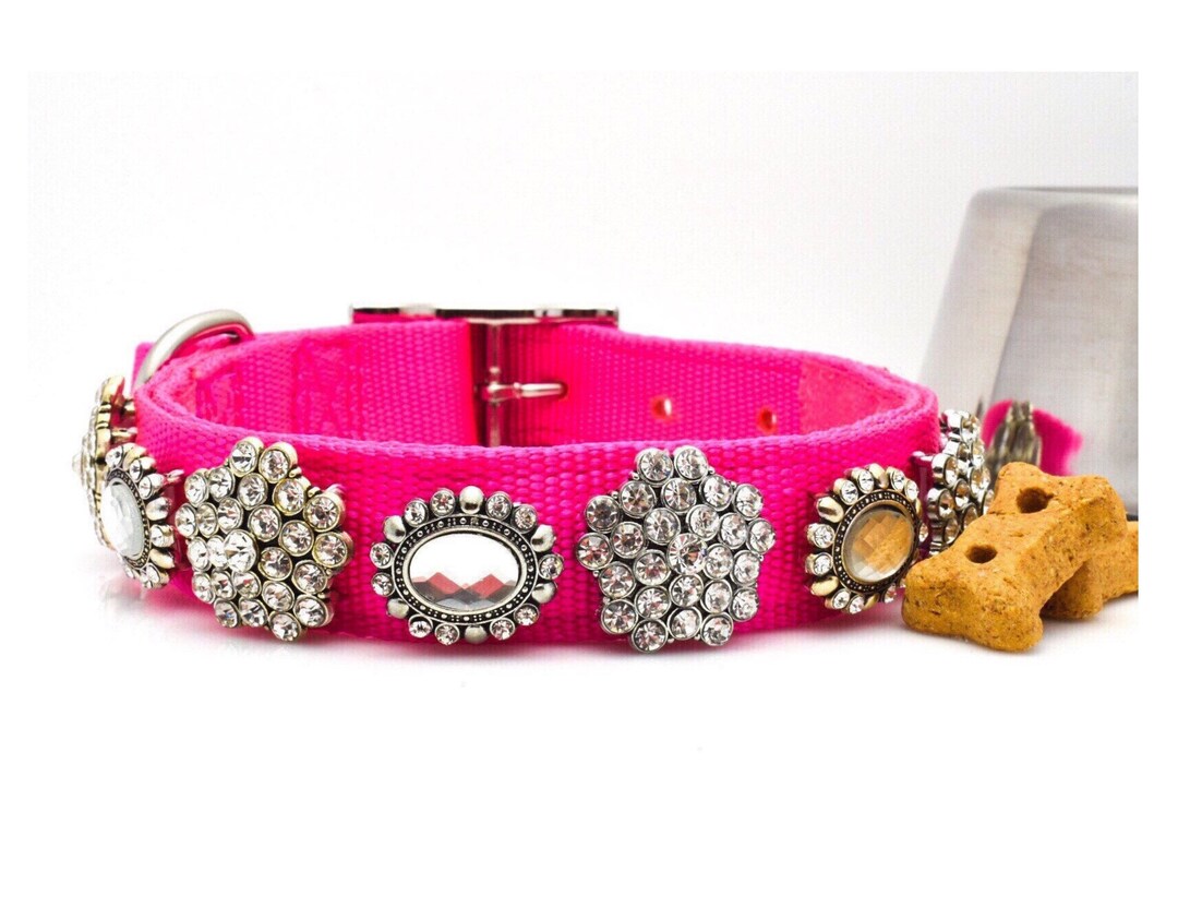 Diamond Dog Collar, Rhinestone Bling Dog Collar, Fancy Stylish Collar