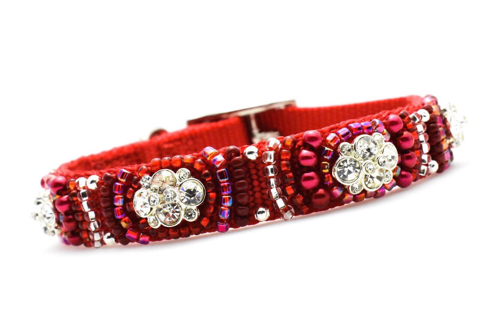 Fancy Dog Collar Diamond Dog Collar Beaded Dog Collar Etsy