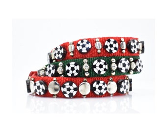 Soccer Dog Collar, Fun Dog Collar, Soccer Pet Collar, Dog Collar For Boys, Boy Dog Collar, Sports Collar, Football Dog Collar